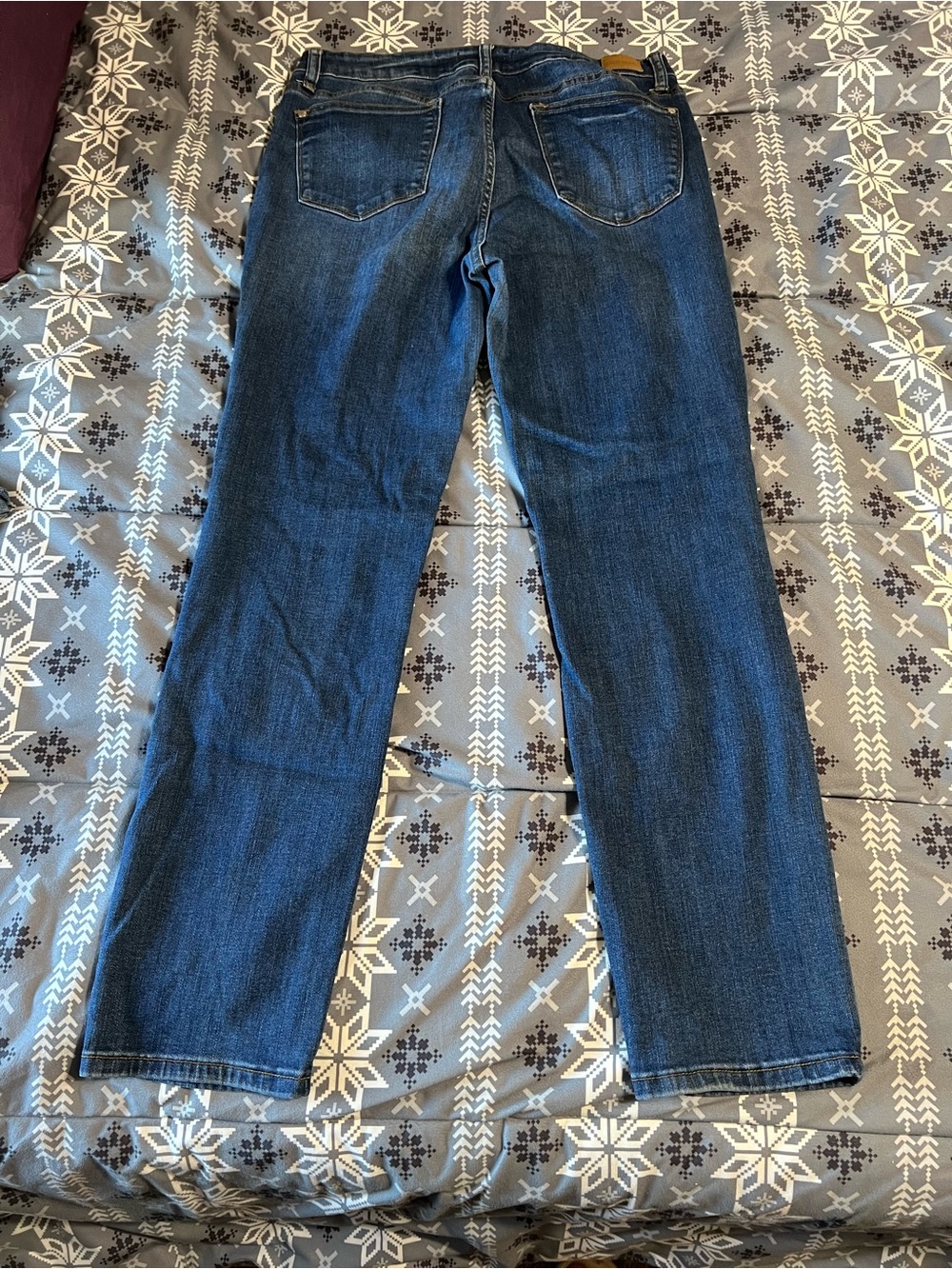 Judy Blue Dark Blue Straight-Leg Women's Jeans - Picture 5 of 8